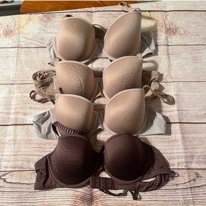 Thirdlove lot of 4 T-shirt Bras. Size 38A. Comfy!